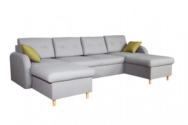 Żywy krajobraz Narożnikowa kanapa Materiał Kształt U funkcji łóżka Couch Design Deko Podkładka