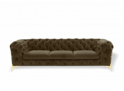 Sofa 3 miejsce do siedzenia Design Sofy Podkładka Couchen Skóra Relaks Chesterfield Siedziba Meble