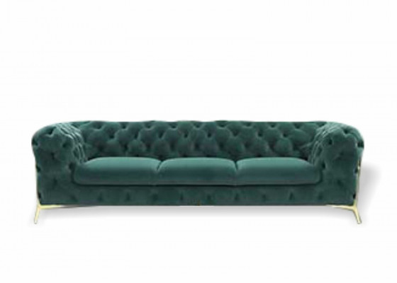 Sofa 3 miejsce do siedzenia Design Sofy Podkładka Couchen Skóra Relaks Chesterfield Siedziba Meble