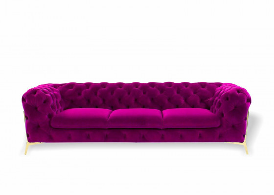 Sofa 3 miejsce do siedzenia Design Sofy Podkładka Couchen Skóra Relaks Chesterfield Siedziba Meble
