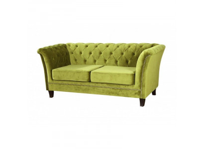 Sofa rozkładana Chesterfield 2 miejsce do siedzenia Funkcja łóżka Couch Podkładka Sofy