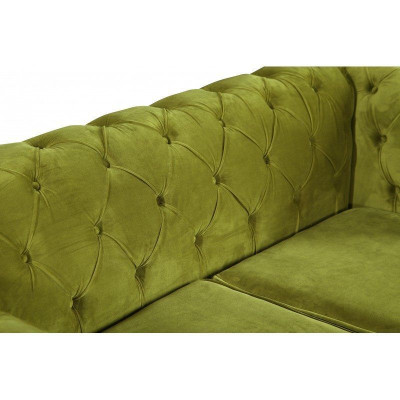 Sofa rozkładana Chesterfield 2 miejsce do siedzenia Funkcja łóżka Couch Podkładka Sofy