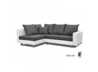 Design Narożnikowa kanapa Sofa w kształcie litery L Funkcja łóżka Couch Siedziba Narożnik Sofy Włókienniczy Podkładka LED