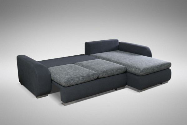Narożnikowa kanapa Funkcja łóżka Kanapa Szary Podkładka Kanapy Włókienniczy Sofy Sofa
