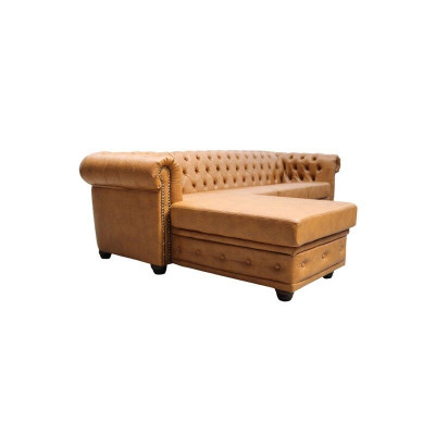 Sofa skórzana Chesterfield Sofa Narożnikowa kanapa Skóra Sofa Ustawić Podkładkę Narożnik Sofy