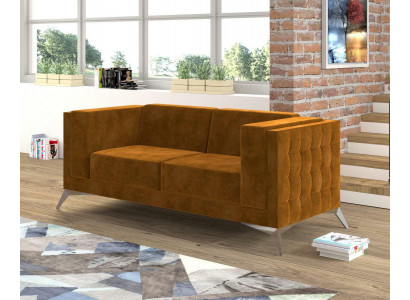Dwumiejscowe 2 miejsce do siedzenia Chesterfield Podkładka Kanapa Materiał Kanapy Sofa Siedziba Ustawić