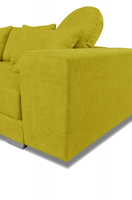 Żółta kanapa narożna kanapa Zestaw narożny Podkładka sofa kanapy sofy Żywy krajobraz