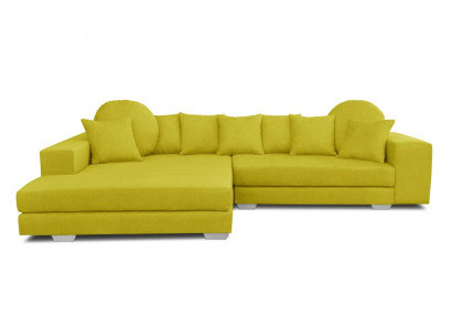 Żółta kanapa narożna kanapa Zestaw narożny Podkładka sofa kanapy sofy Żywy krajobraz