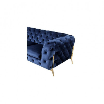 Luksusowe 2 miejsce do siedzenia Sofa Podkładka Sofa Skóra Materiał Kanapy Chesterfield Ustawić Nowe