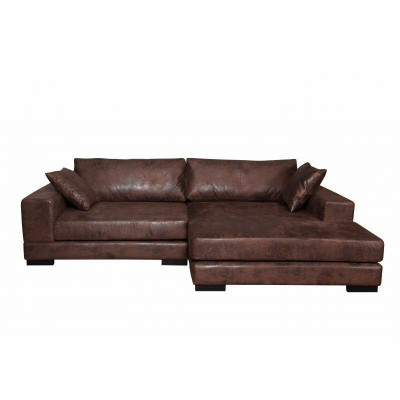 Design Narożnikowa kanapa Sofa Jan Couch Podkładka Siedziba Narożnik Sofy Skóra New Żywy krajobraz
