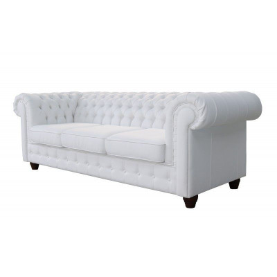 Design Klasyczna Kanapa Chesterfield Big XXL Skóra Włókienniczy Sofy Kanapy 3 miejsce do siedzenia