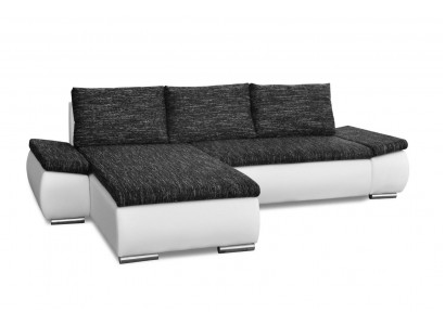 Design Nowoczesna Narożnikowa kanapa L-forma Funkcja łóżka Kanapa Skóra Włókienniczy Sofy Nowość