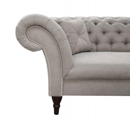 Nowe 2 miejsce do siedzenia Chesterfield Podkładka Couch Materiał Couchen Sofa Siedziba Ustawić
