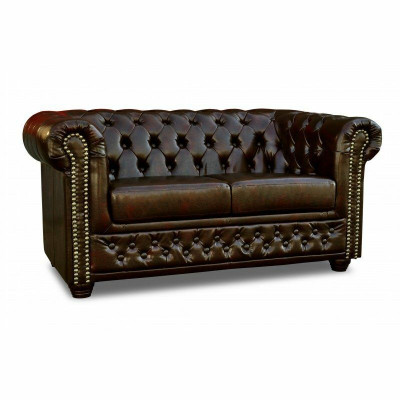 Chesterfield Sofa 2 miejsce do siedzenia York Couch Podkładka Sofy Kanapy Nowe