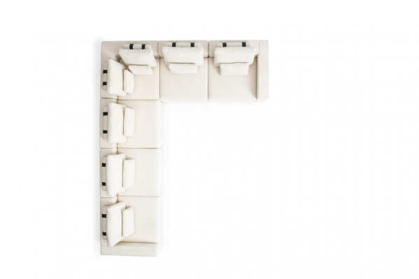 Zestaw sofowy Designerska sofa tapicerowana w kształcie litery L Fotel Meble tapicerowane Narożnikowa kanapa