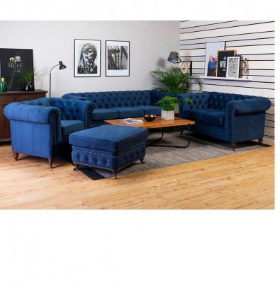 Chesterfield 3 miejsce do siedzenia Kanapa Podkładka Kanapa Siedziba Sofa do Salonu Trzyosobowa Nowość