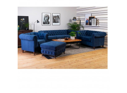 Chesterfield 3 miejsce do siedzenia Kanapa Podkładka Kanapa Siedziba Sofa do Salonu Trzyosobowa Nowość