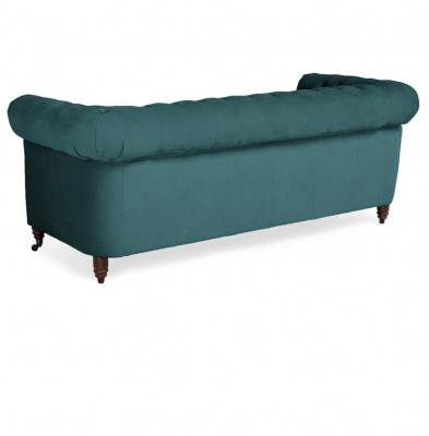 Klasyczna trzyosobowa kanapa Chesterfield Meble Sofa Włókienniczy o eleganckim wyglądzie