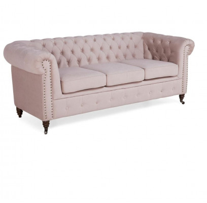 Classic Chesterfield Meble 3 miejsce do siedzenia Sofa Włókienniczy Sofa Materiałowa Noble Design Nowość