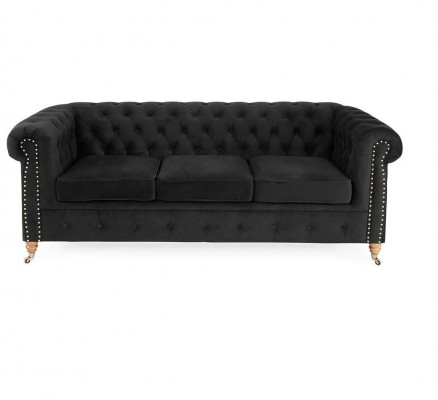 Chesterfield 3 miejsce do siedzenia Sofa Włókienniczy Sofa Materiałowa Noble Design Meble Klasyczne Nowe