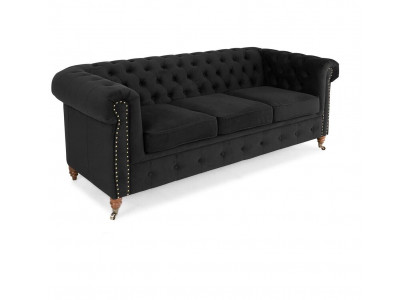 Chesterfield 3 miejsce do siedzenia Sofa Włókienniczy Sofa Materiałowa Noble Design Meble Klasyczne Nowe