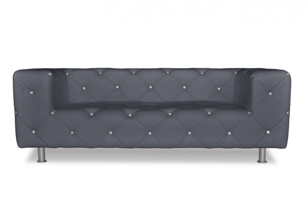Sofa Trzyosobowa Podkładka Design Sofa Sofa 3-osobowa Siedziba Pokój Chesterfield Szara Nowość