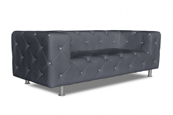 Sofa Trzyosobowa Podkładka Design Sofa Sofa 3-osobowa Siedziba Pokój Chesterfield Szara Nowość
