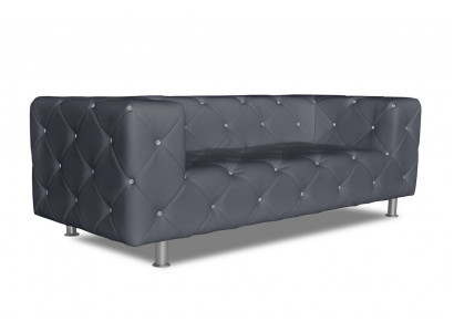 Sofa Trzyosobowa Podkładka Design Sofa Sofa 3-osobowa Siedziba Pokój Chesterfield Szara Nowość