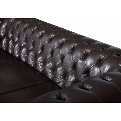 Sofa trzyosobowa Podkładka designerska sofa 3-osobowa Siedziba sofy Pokój brązowy luksusowy