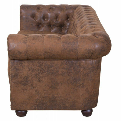 Chesterfield York Gobi 3 miejsce do siedzenia Skóra Kanapa Podkładka Sofy Kanapy Nowe