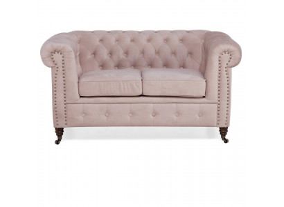 Luksusowe 2 miejsce do siedzenia Sofa Podkładka Sofa Włókienniczy Materiał Kanapy Ustawić Chesterfield Nowe