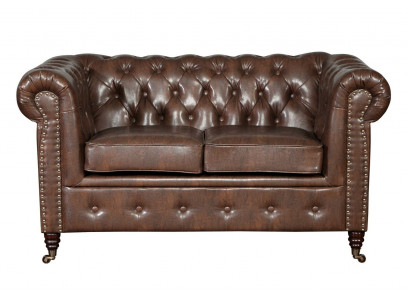 Sofa 2 miejsce do siedzenia Design Sofy Podkładka Modern Siedziba Materiał Dwumiejscowa Skóra Nowość
