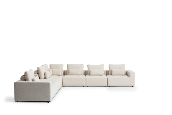 Sofa Luksusowa Sofa Tapicerowana w kształcie litery L do salonu Włókienniczy Nowe meble Nowoczesna kanapa