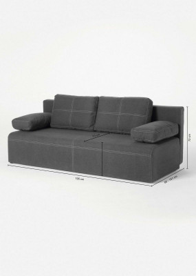 Sofa 2 miejsce do siedzenia sofy materiałowe luksusowa designerska kanapa kanapy duża Podkładka Lümmel