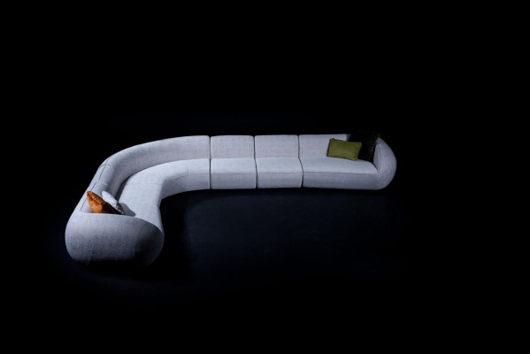 Podkładka Meble Włókienniczy Sofa w kształcie litery L Narożnik do salonu Relaks Seat Group Couch