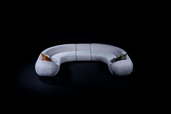 Narożnikowa kanapa Kształt U Włókienniczy Luxury Design Salon Podkładka Narożnikowa kanapa Zestaw Modern