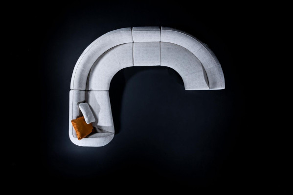Kształt U Sofa Kanapa Salon Żywy krajobraz Narożnikowa kanapa Design Podkładka Włókienniczy