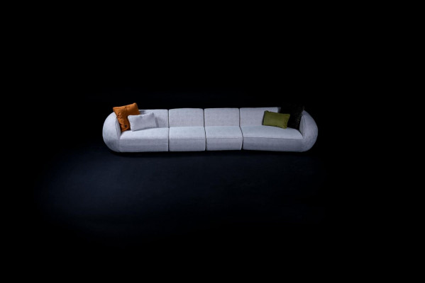 Sofa do salonu sześcioosobowa Meble tapicerowane luksusowy designerski materiał kanapy