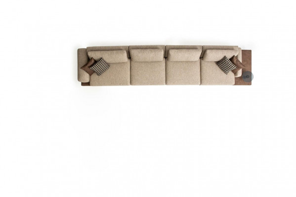 Sofa 6 miejsce do siedzenia Kanapa Podkładka Włókienniczy Luksusowy Salon Nowoczesne Meble Material
