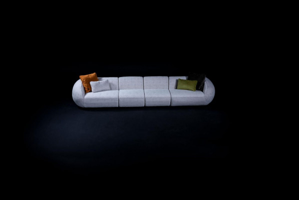 Szary Żywy krajobraz Sześcioosobowa Podkładka tekstylna sofa narożna Modern