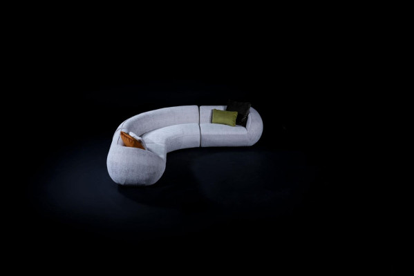 Sofa tekstylna Nowoczesna kanapa w kształcie litery L. Designerskie sofy do salonu