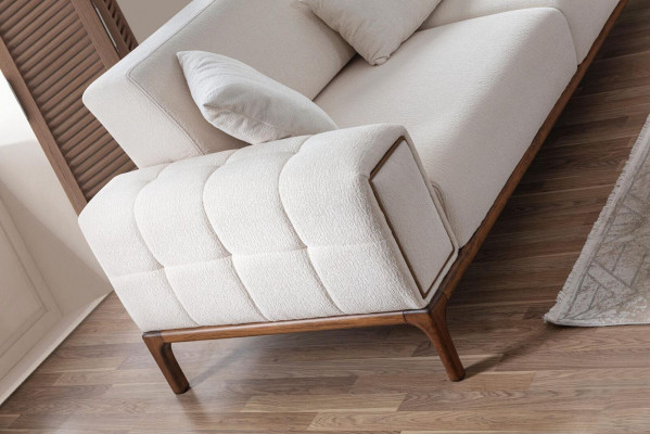 Sofa 3 miejsce do siedzenia Nowoczesne Meble Biały Kolor Salon Luksusowy Trzyosobowy