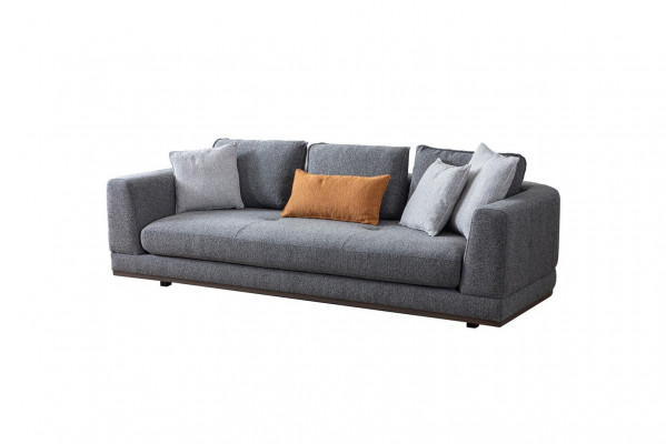 Sofa 3 miejsce do siedzenia Nowoczesne Meble Biały Salon Luksusowy 243cm Trzyosobowy