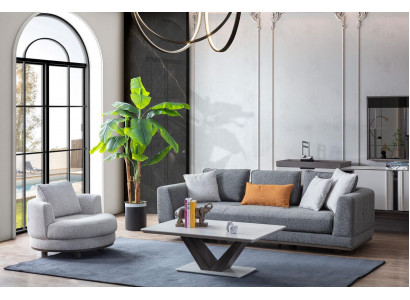 Luksusowy Zestaw sofowy Kanapa Podkładka Zestaw Sofa Kanapy 3-częściowy. stolik kawowy