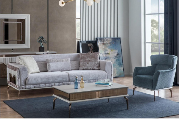 Zestaw do salonu Ustaw Grupa mebli sofa kanapy stolik kawowy 3-częściowy