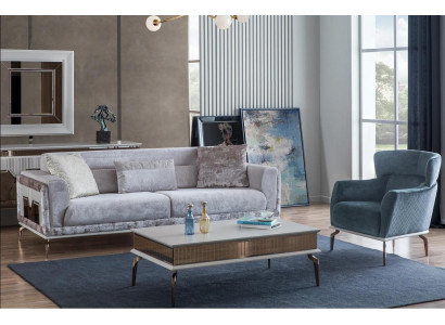 Zestaw do salonu Ustaw Grupa mebli sofa kanapy stolik kawowy 3-częściowy