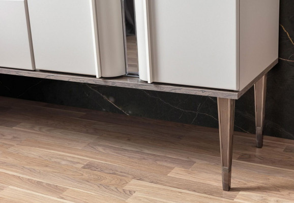Design Toaletka z Lustro Luxury Sypialnia Meble 2-częściowe. styl