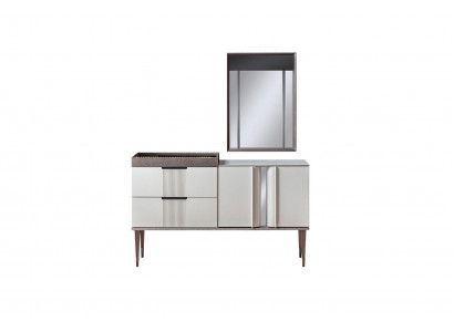 Design Toaletka z Lustro Luxury Sypialnia Meble 2-częściowe. styl