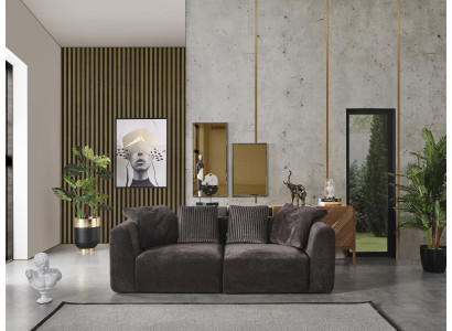 Sofa 3 miejsce do siedzenia Podkładka Sofy Włókienniczy Salon Nowe Meble Nowoczesne szare