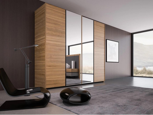 Sypialnia Zestaw 3szt Łóżko Podwójne Nowoczesne 2x Szafki nocne Drewno Design Kompletne